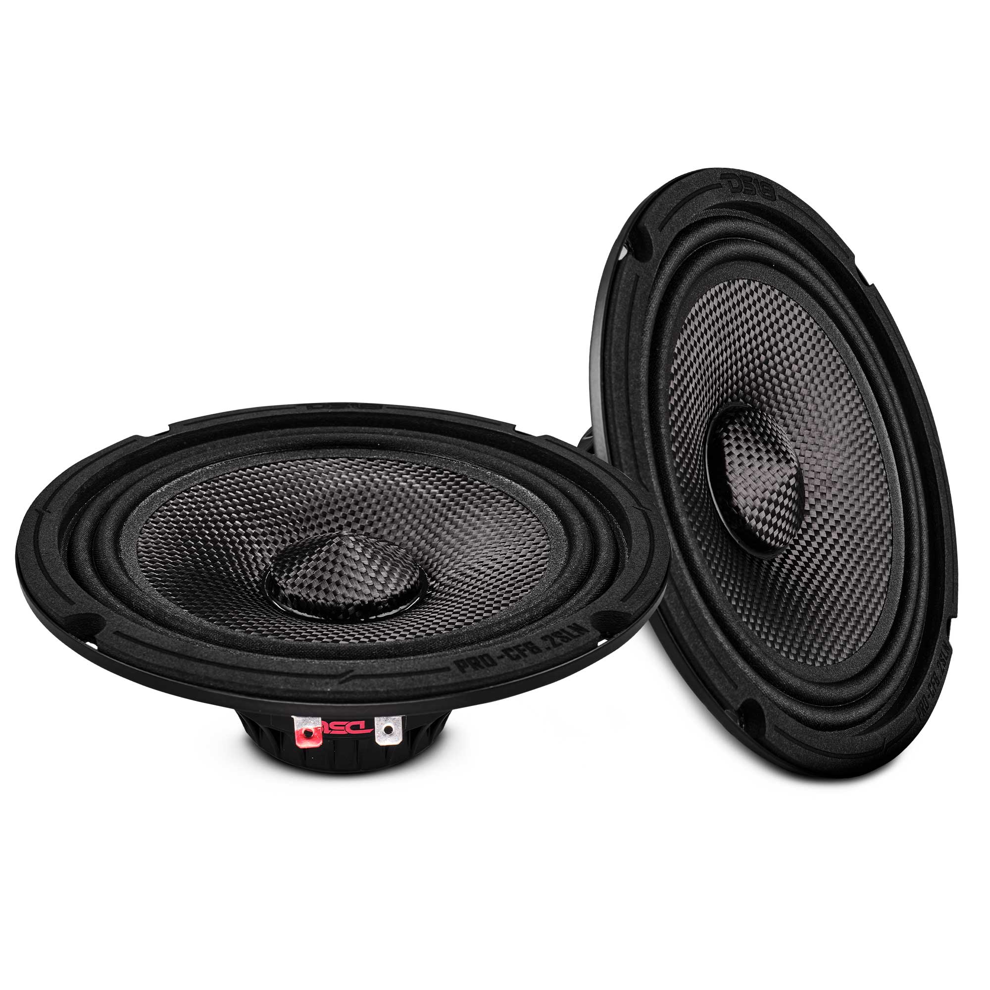 Alt View 1. DS18 Audio - PRO-CF 6.5" Shallow-Mount Neodymium Loudspeaker, 150W RMS 2-Ohm.