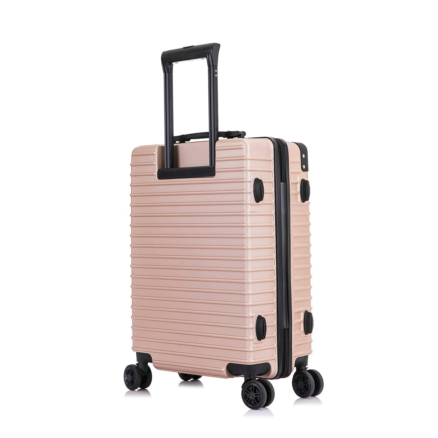 Alt View 1. DUKAP - Tour Lightweight Luggage  20" carry-on with integrated USB port - CHAMPAGNE.