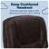 Deep Cushioned Headrest Gives you ergonomic support when sitting up and comfort when reclining.