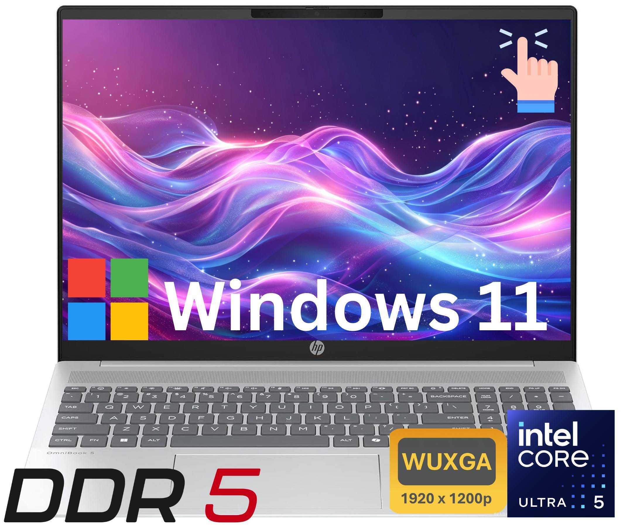 "HP - Upgraded - OmniBook 5 16"" 2K WUXGA Touchscreen Laptop,Intel Ultra 5 225U, 16GB LPDDR5X, 1TB SSD,Windows 11 Home - Silver" price history on PriceWatchPro