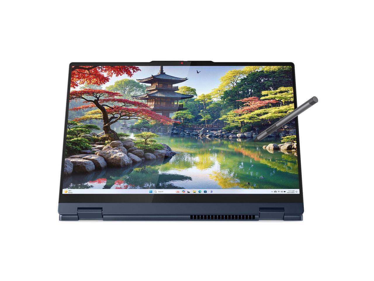 Alt View 4. Lenovo - Lenovo IdeaPad 5 16" Touchscreen Convertible - Intel Core Ultra 7 - 16GB - 1TB SSD - Windows 11 - Cosmic Blue - Cosmic Blue.