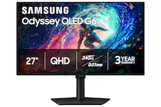 SAMSUNG Odyssey OLED G6 27" QHD 240Hz 0.03ms 3 YEAR WARRANTY