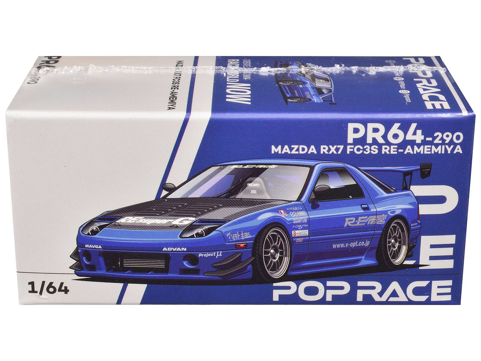 PR64-290 MAZDA RX7 FC3S RE-AMEMIYA  
POP RACE  
1/64  
www.v-opt.co.jp