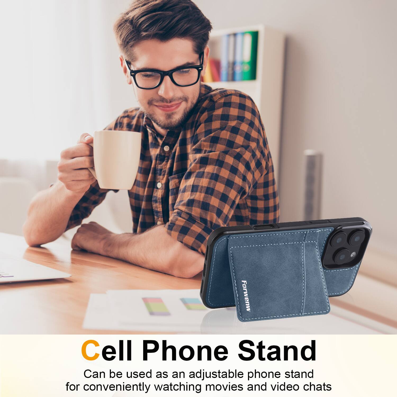Forwenw Cell Phone Stand

Can be used as an adjustable phone stand for conveniently watching movies and video chats