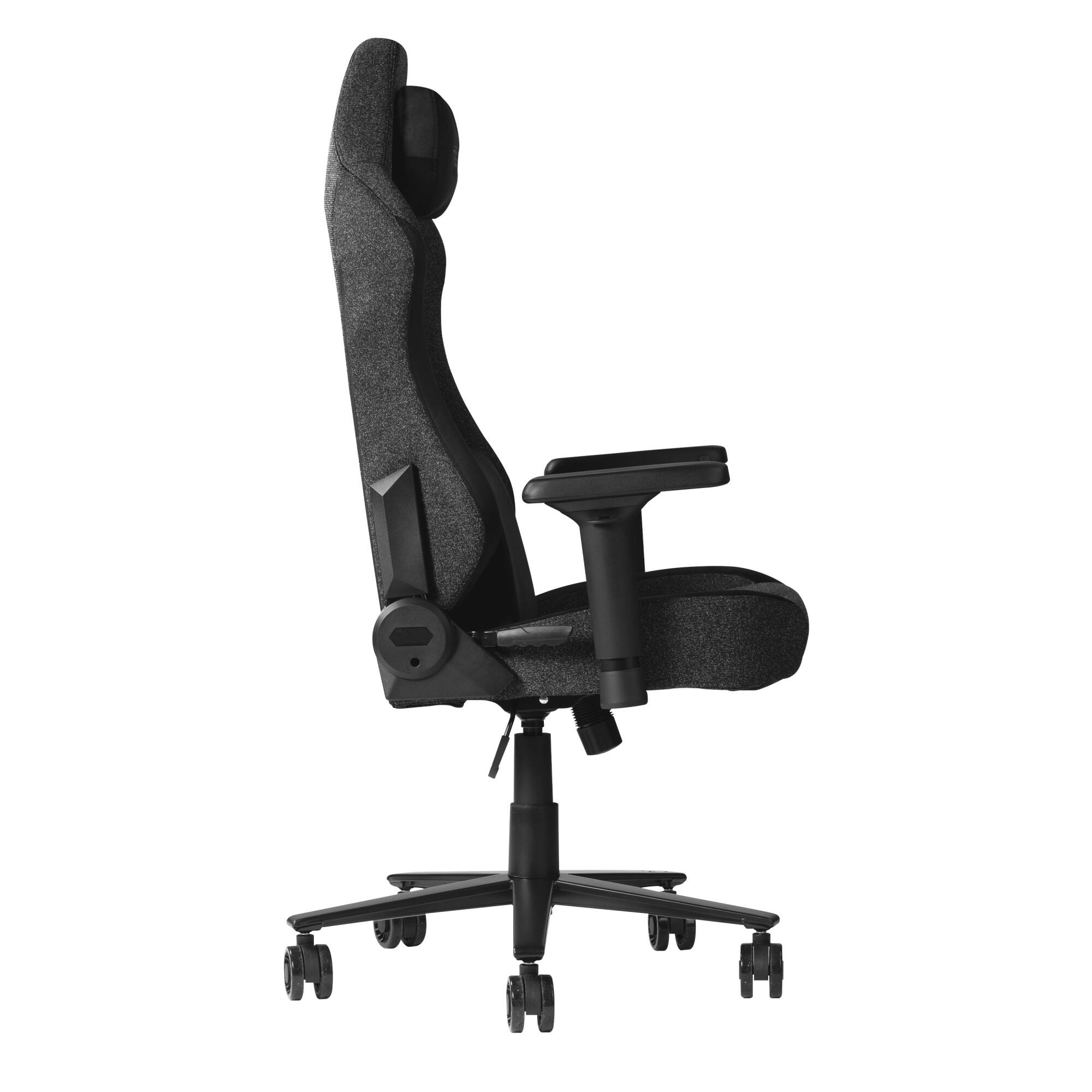 Alt View 8. GOODSILO - Premium Fabric Memory Foam Gaming Chair with Adjustable Features for Ultimate Comfort - Black.