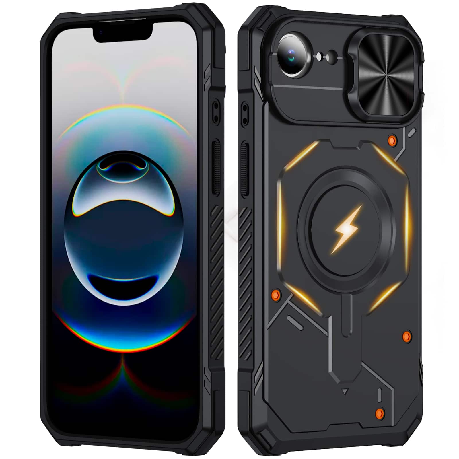 UUCOVER - Magnetic Case for iPhone 17e / iPhone 16e,Shockproof TPU+PC Case Compatible with MagSafe Rugged Sliding Lens Cover - Black price history on PriceWatchPro