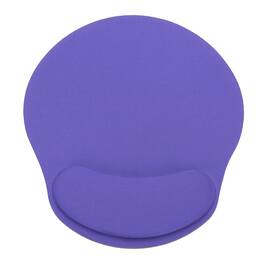 Unique Bargains - Ergonomic Gel Mouse Pad with Wrist Rest Support Memory Foam Mat Non-Slip Base for Office Computer Laptop Keyboard Home - Purple