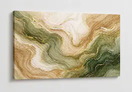 FC Design - Large Canvas 24x36" Abstract Marble Swirl Art Painting Modern Contemporary Wall Décor - MultiColor
