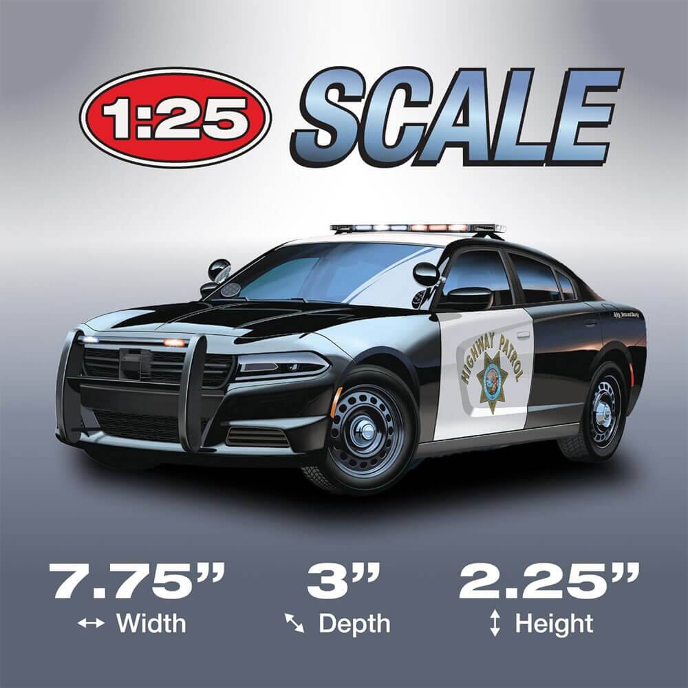 1:25 SCALE  
HIGHWAY PATROL  
7.75" Width  
3" Depth  
2.25" Height