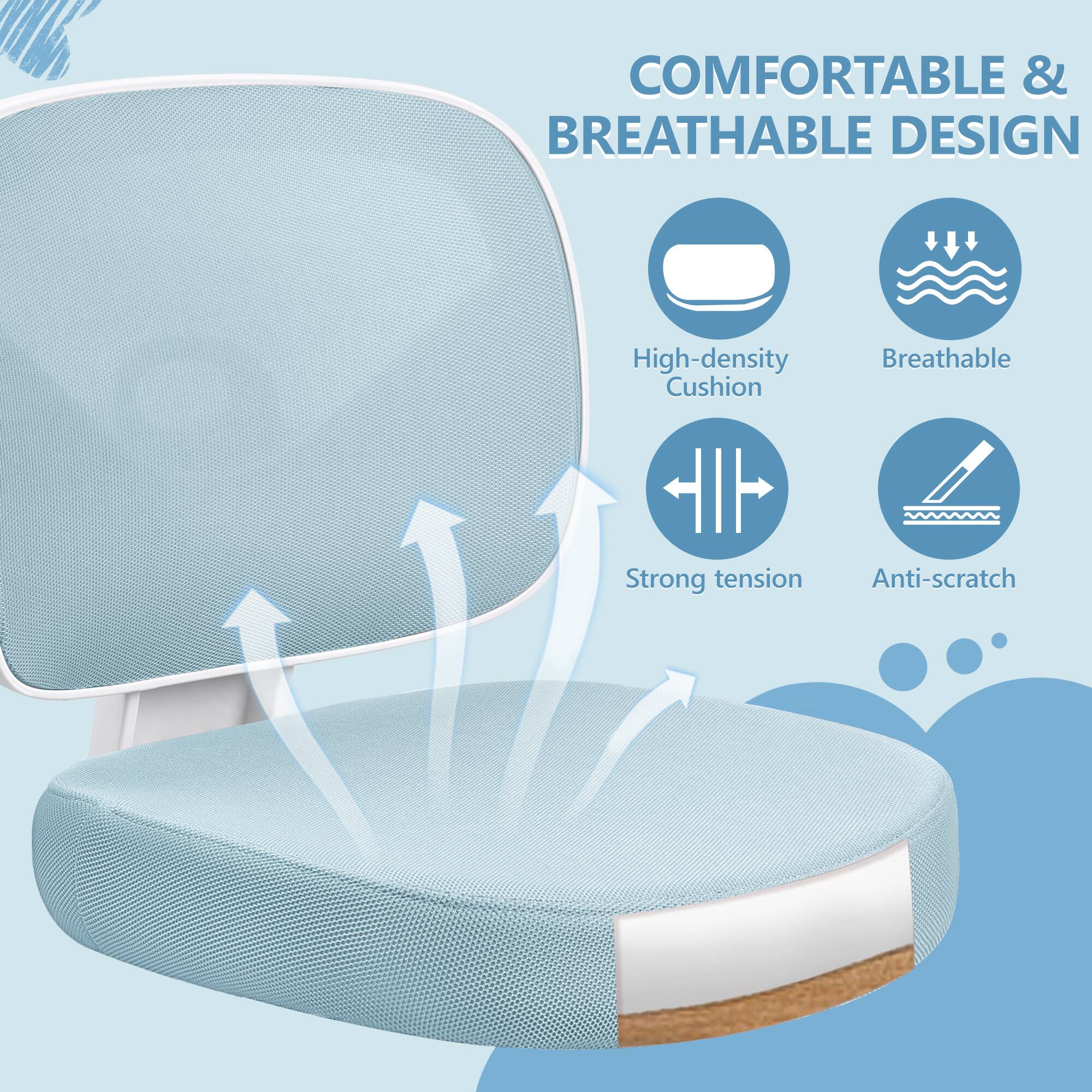 COMFORTABLE & BREATHABLE DESIGN

- High-density Cushion
- Breathable
- Strong tension
- Anti-scratch