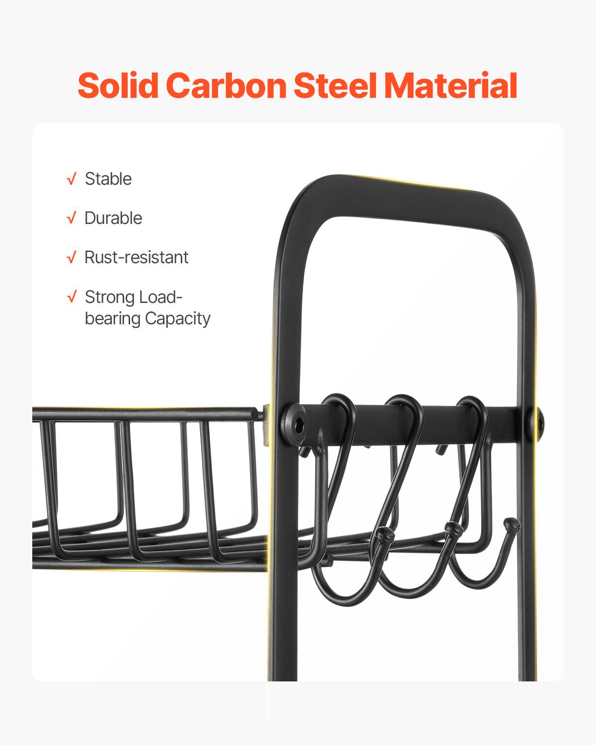 Solid Carbon Steel Material

- Stable
- Durable
- Rust-resistant
- Strong Load-bearing Capacity