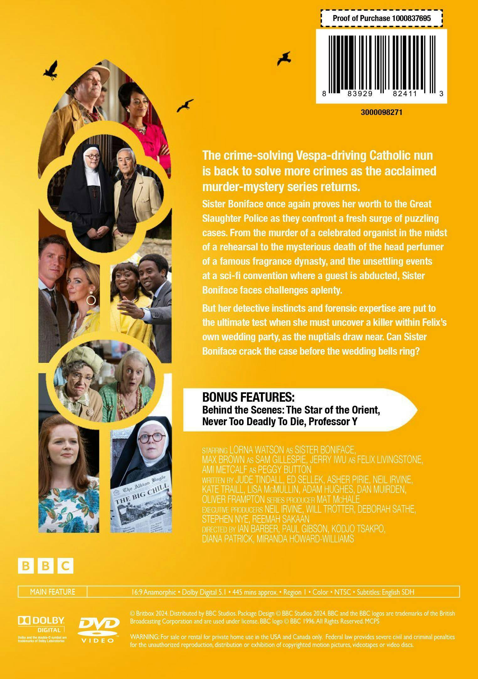 Back. Sister Boniface Mysteries: Season Three [DVD].