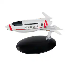 Eaglemoss - Star Trek Starship Replica Matt Jefferies Phase II Shuttle Concept - Black/White