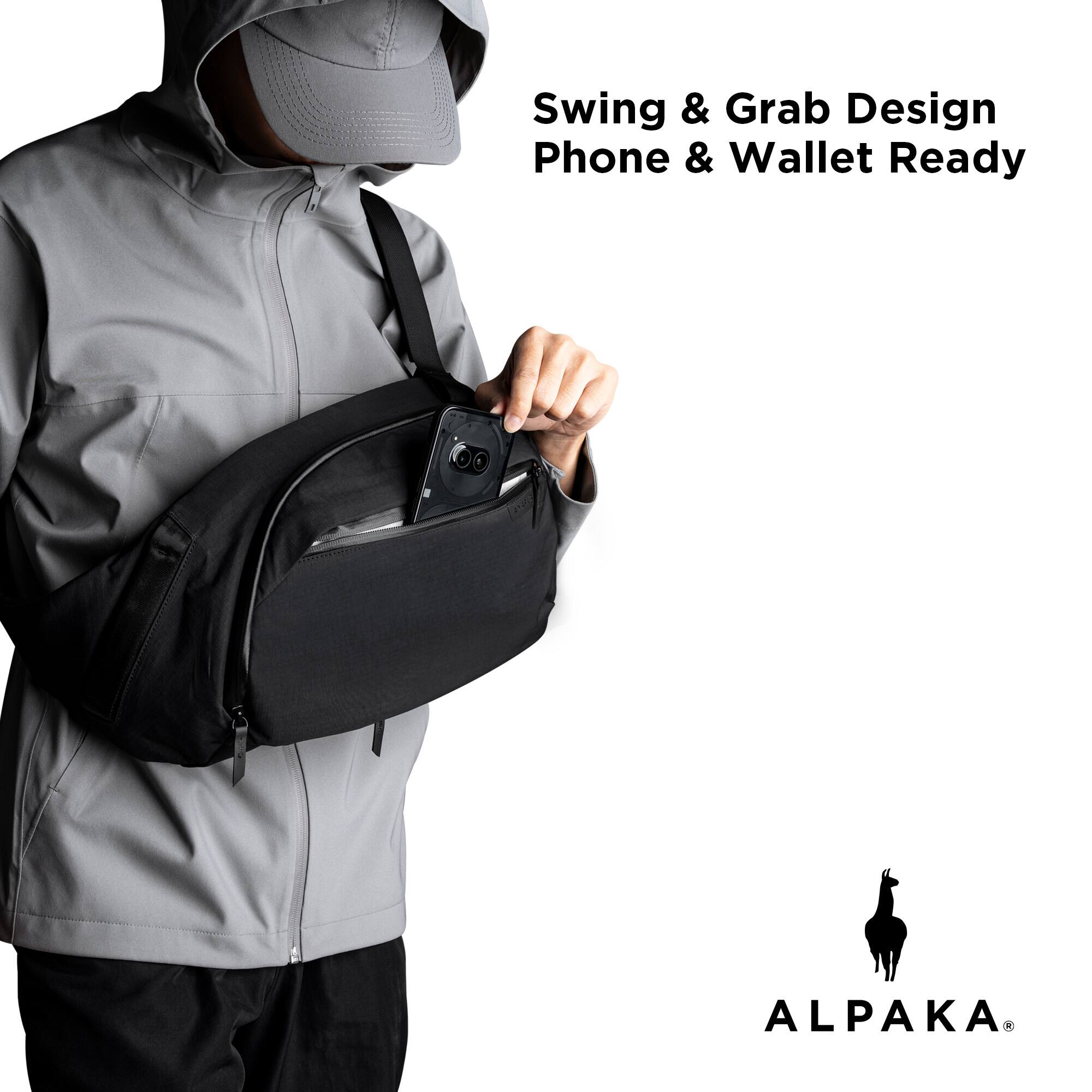 Swing & Grab Design  
Phone & Wallet Ready  

ALPAKA®