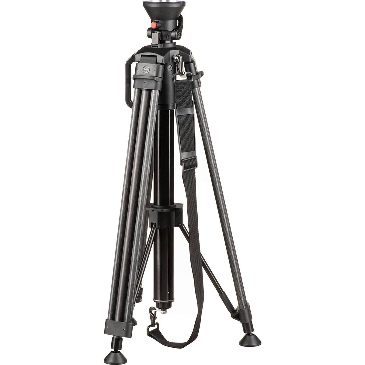 Alt View 1. Sachtler - Sachtler Hot Pod CF 14 2-Section Carbon Fiber Tripod Legs with 100mm Bowl and Mid-Level Spreader, 55 lbs Payload.