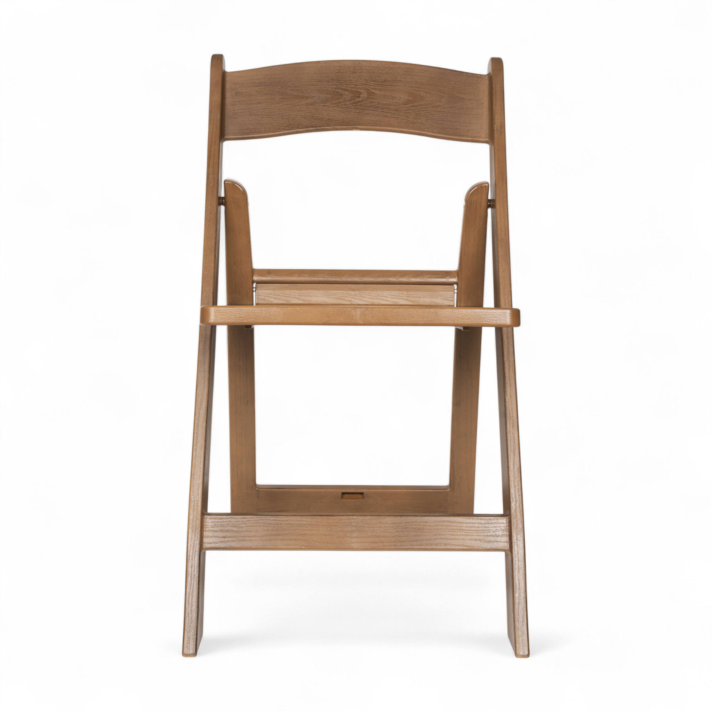 Angle. Flash Furniture - HERCULES Commercial Chestnut Indoor/Outdoor Lightweight Wood Look Resin Folding Event Chair with Slatted Seat - Brown.