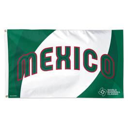 WinCraft - Mexico Baseball 2026 World Baseball Classic 3' x 5' Single-Sided Deluxe Flag - Multicolor