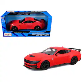 2024 Ford Mustang Dark Horse Red "Special Edition" Series 1/24 Diecast Model Car by Maisto
