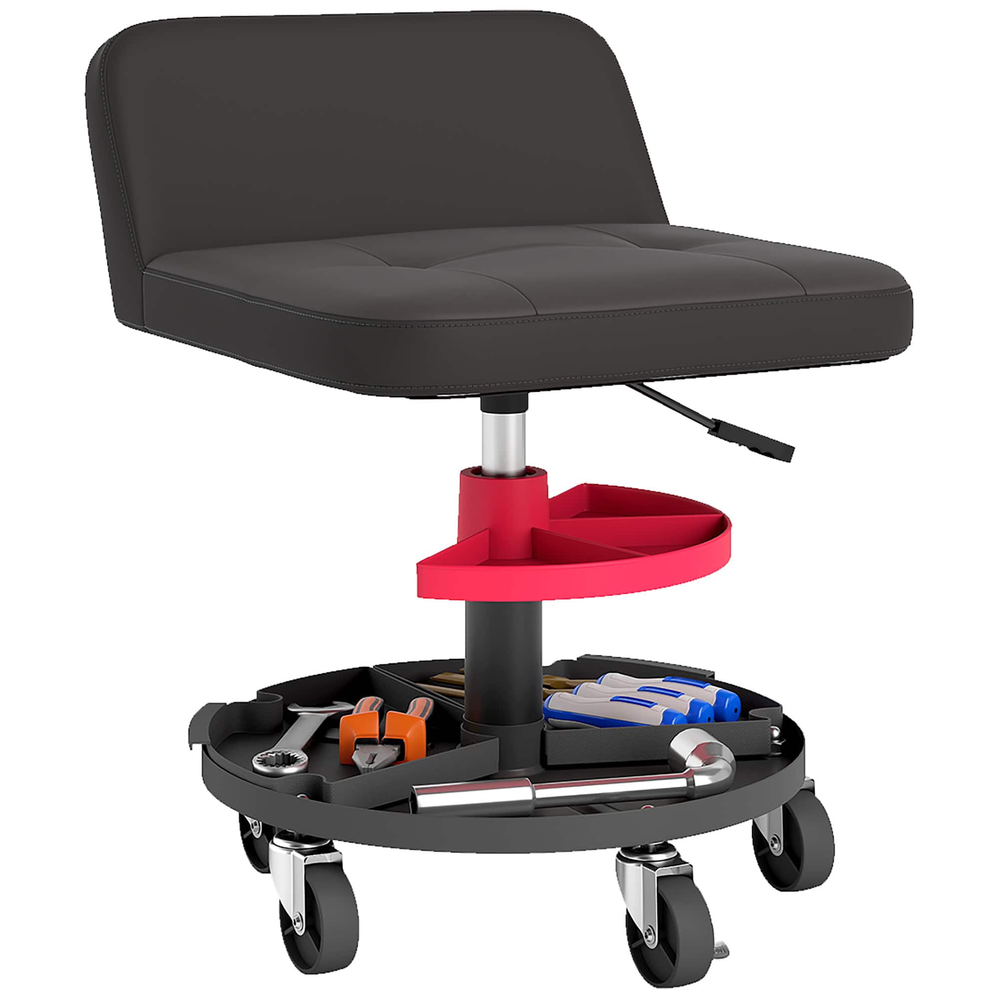 Creeper Garage Stool, 300 LBS Capacity Mechanic Stool with 360