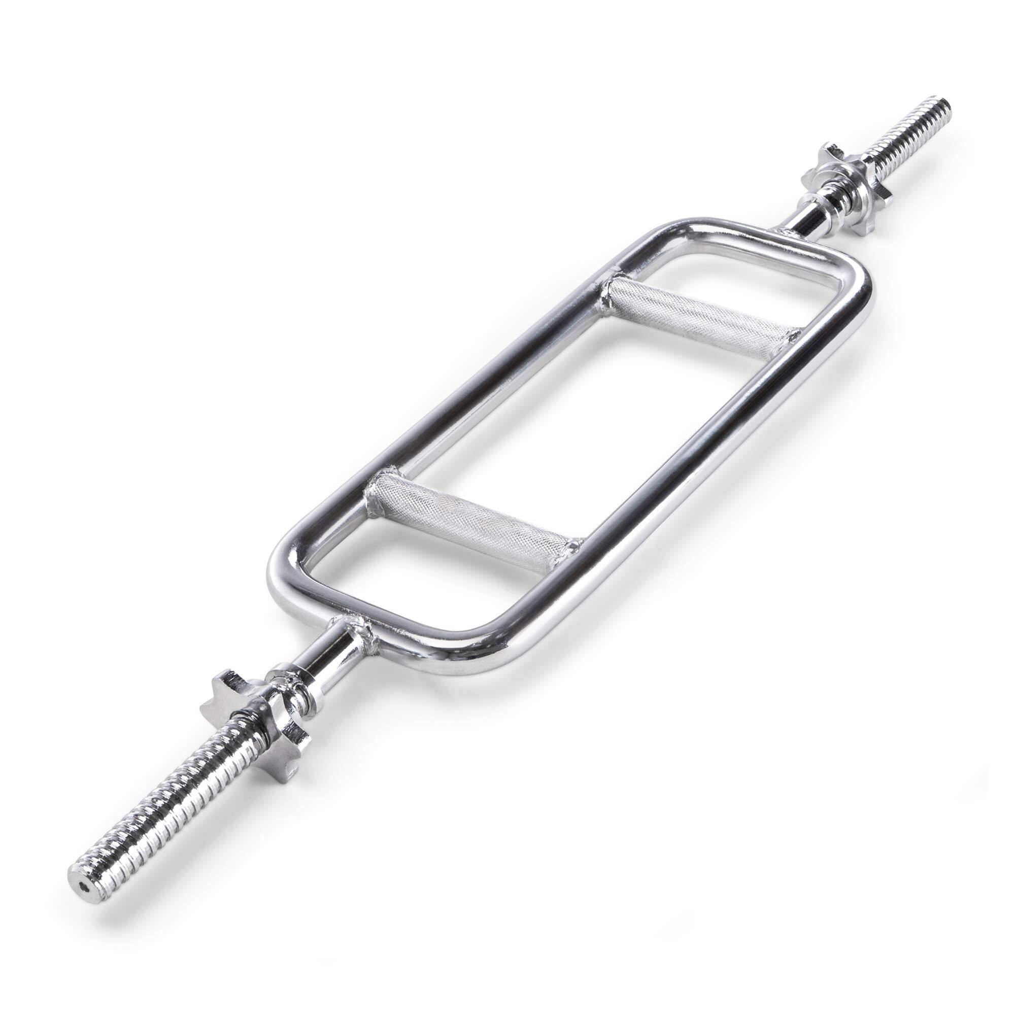 ThinkLink Electronic - Threaded Solid Chrome Triceps Bar For Weightlifting And Bodybuilding Irbb-t - Default