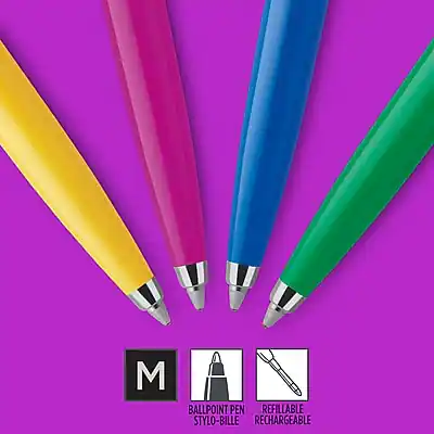 M  
BALLPOINT PEN  
STYLO-BILLE  
REFILLABLE  
RECHARGEABLE