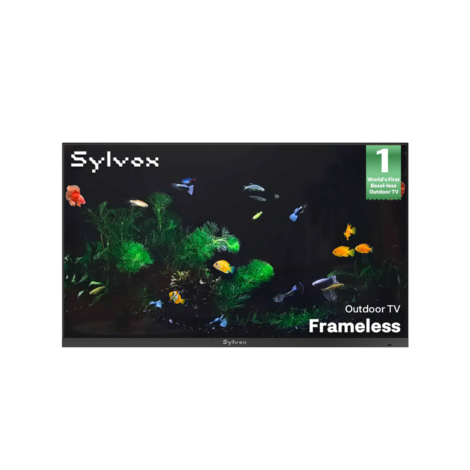 Sylvox - 65" Smart Outdoor TV, Ultra-Narrow Bezel, 4K 1000 Nits Partial Sun, IP56 Waterproof, Dolby Atmos (Frameless)