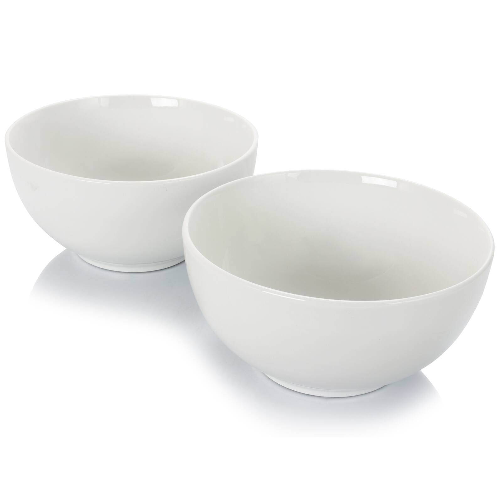 Alt View 5. Gibson - Gibson Home 2 Piece 7 Inch Ceramic All-Purpose Round Bowl Set in White - White.