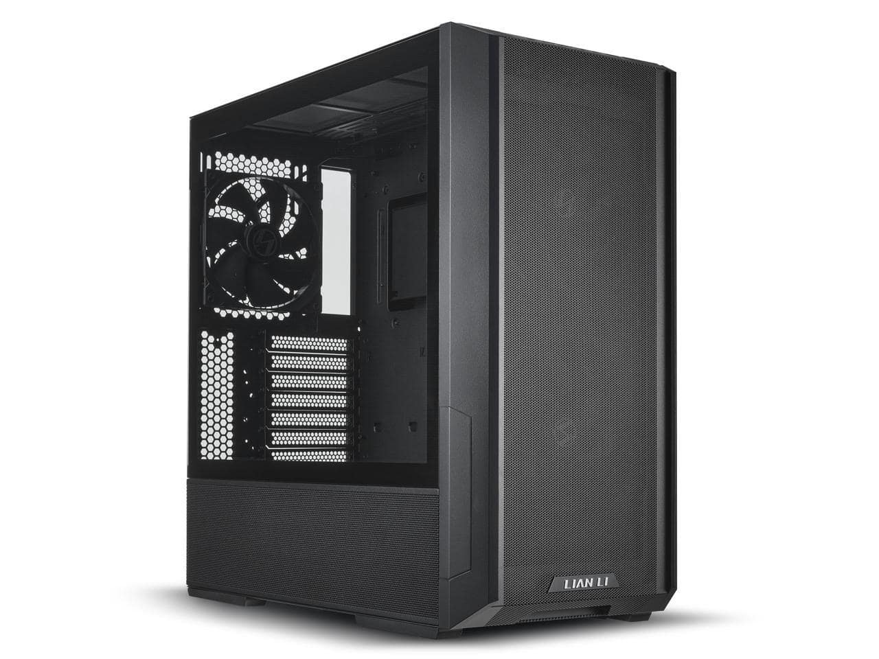 Lian Li - LANCOOL 216X Black Steel Tempered Glass ATX Mid Tower with 2x 16cm PWM Fans - Black