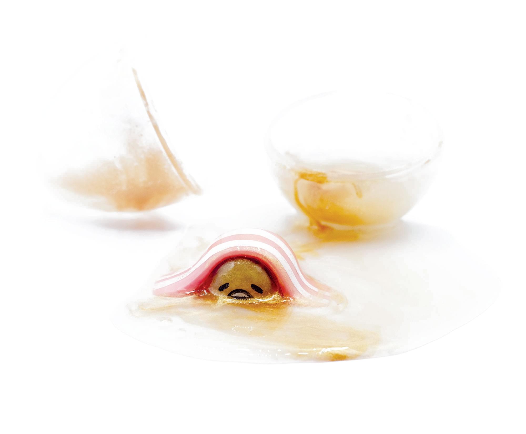 Alt View 10. PowerHouse Toys - Gudetama The Lazy Egg Metallic Slime & Mini Figure | Orange - Orange.