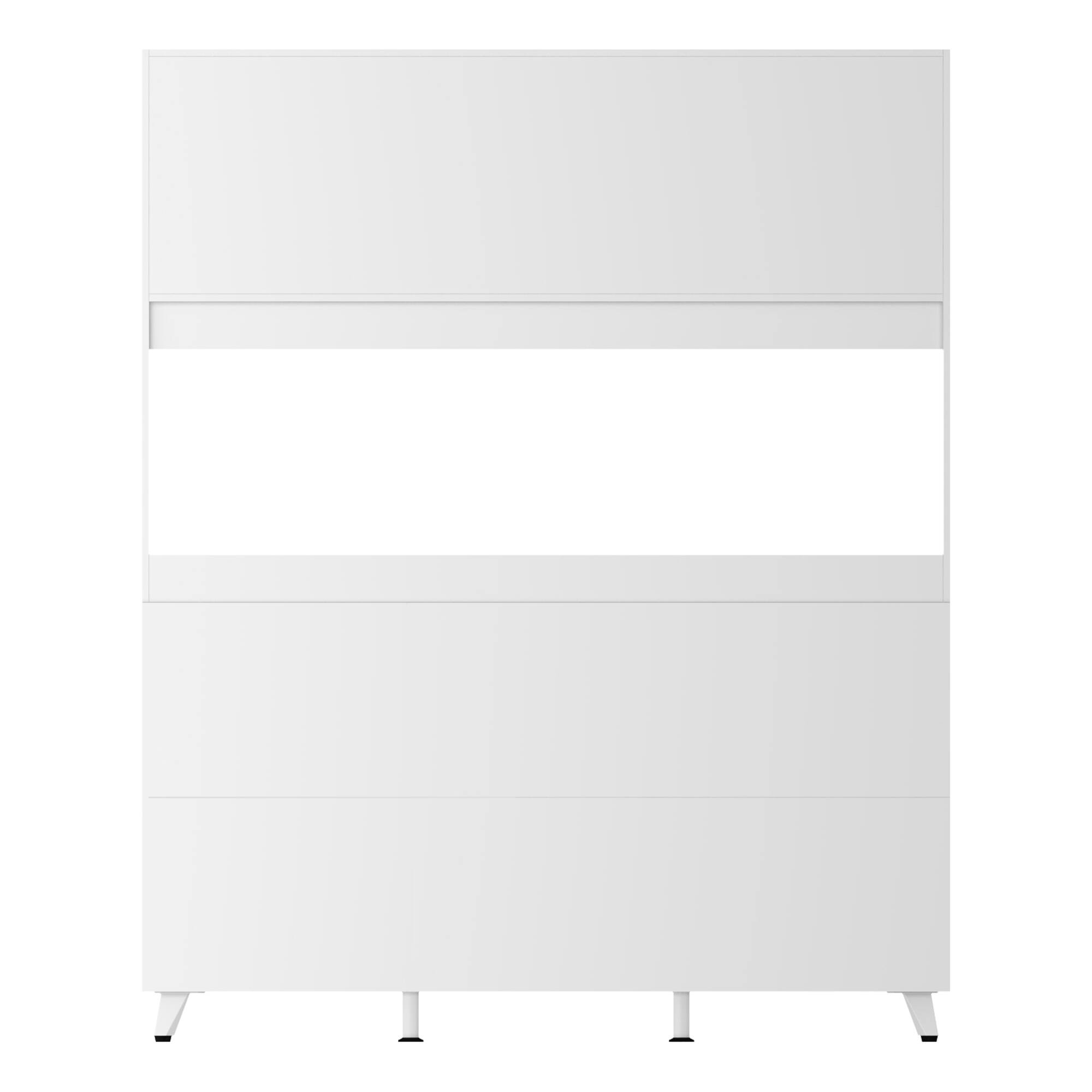 Back. FUFU & GAGA - Multi - Functional Kitchen Hutch: All - in - One Storage Pantry Cabinet for Modern Kitchens - White.