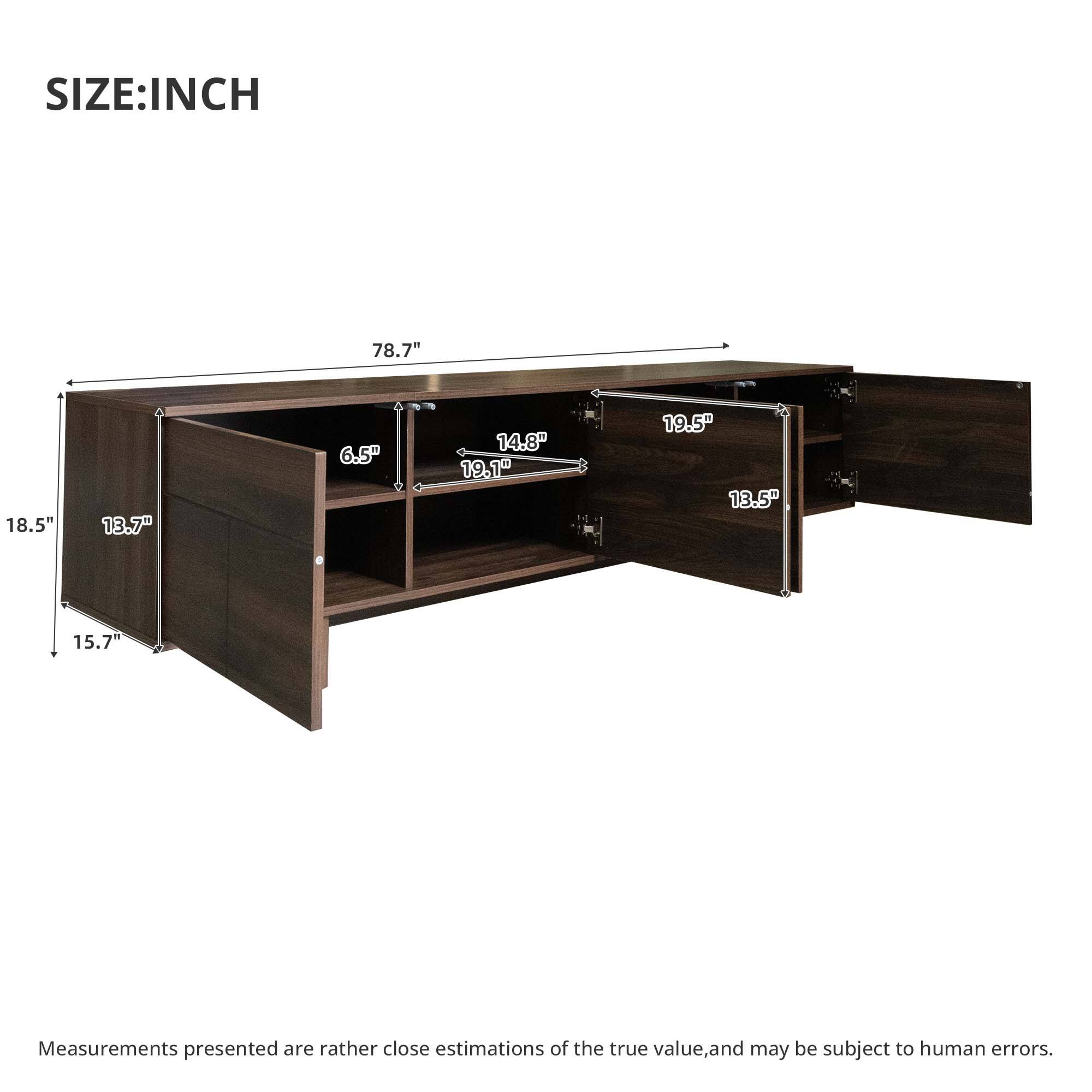 SIZE: INCH  
78.7" 18.5" 13.7" 6.5" 14.8" 19.1" 19.5" 13.5" 15.7"  

Measurements presented are rather close estimations of the true value, and may be subject to human errors.