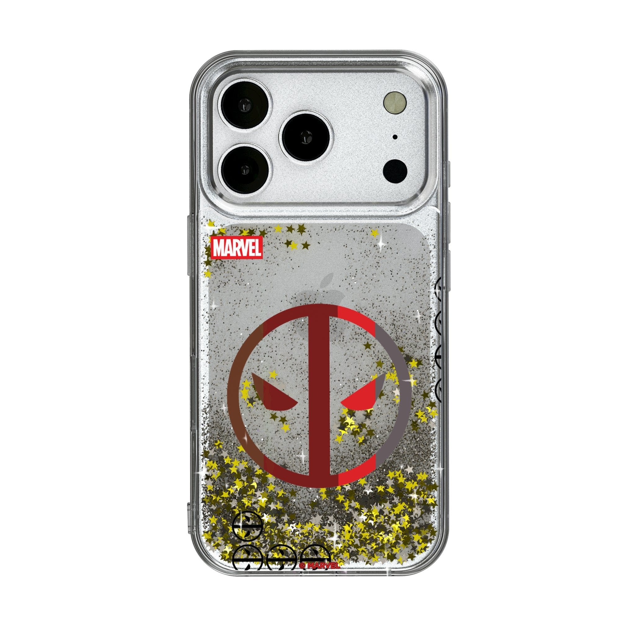 Keyscaper - Marvel Sigil Glitter Phone Case - Apple iPhone 17 - Deadpool
