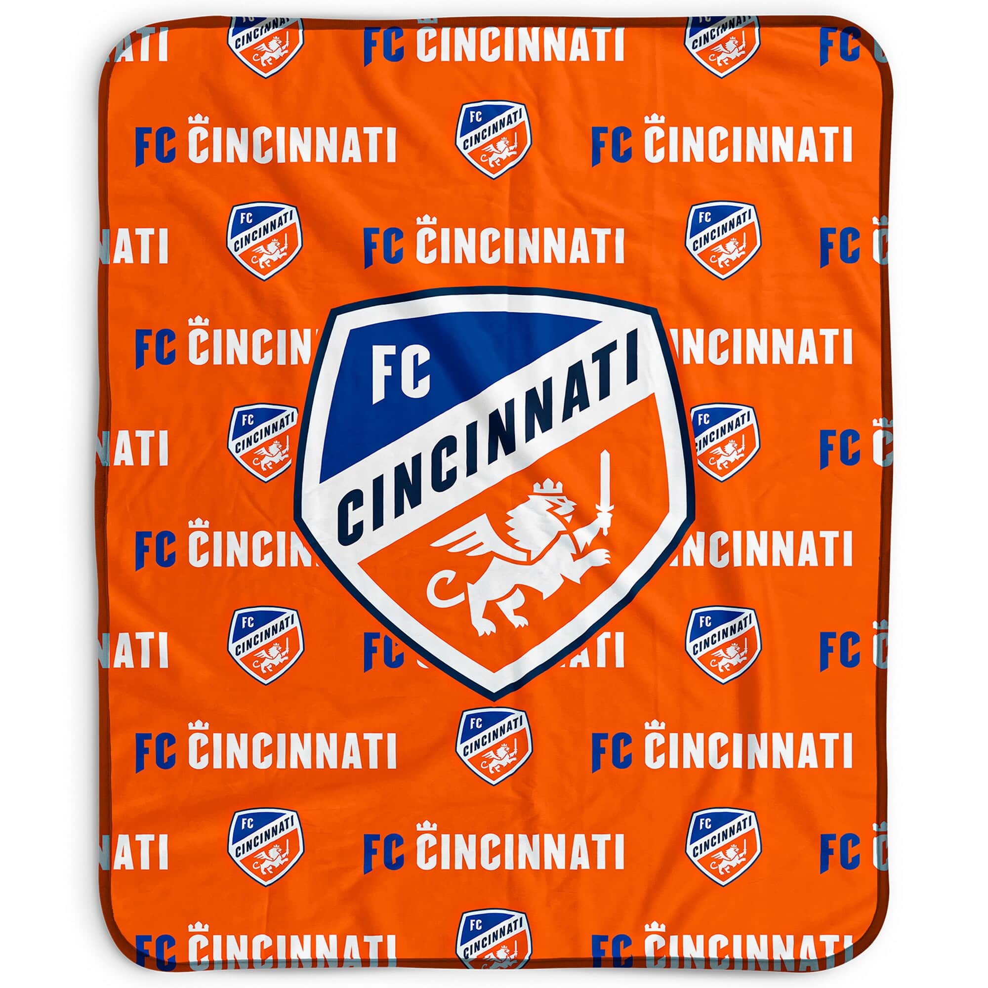 Pegasus - FC Cincinnati 50" x 60" Repeat Wordmark Fleece Blanket - Multicolor