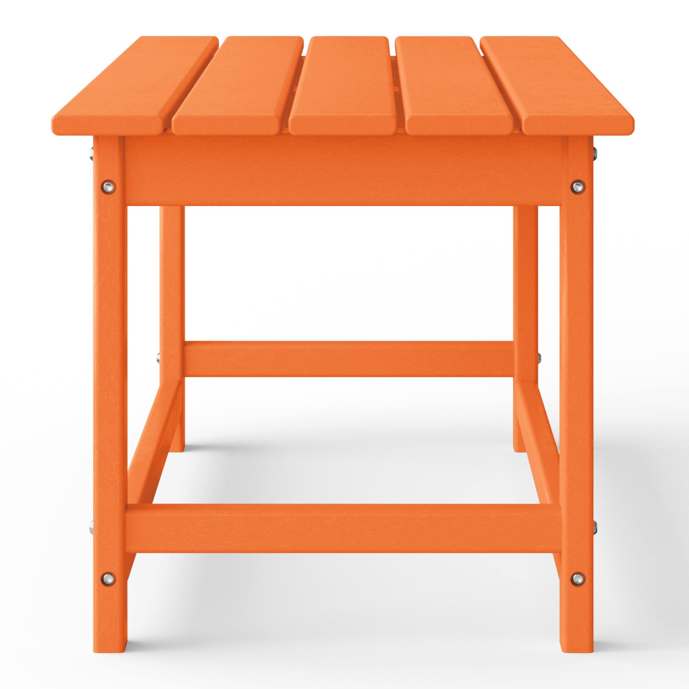 Alt View 1. WestinTrends - WestinTrends Malibu 35" length outdoor Coffee table for Adirondack chair - Orange.