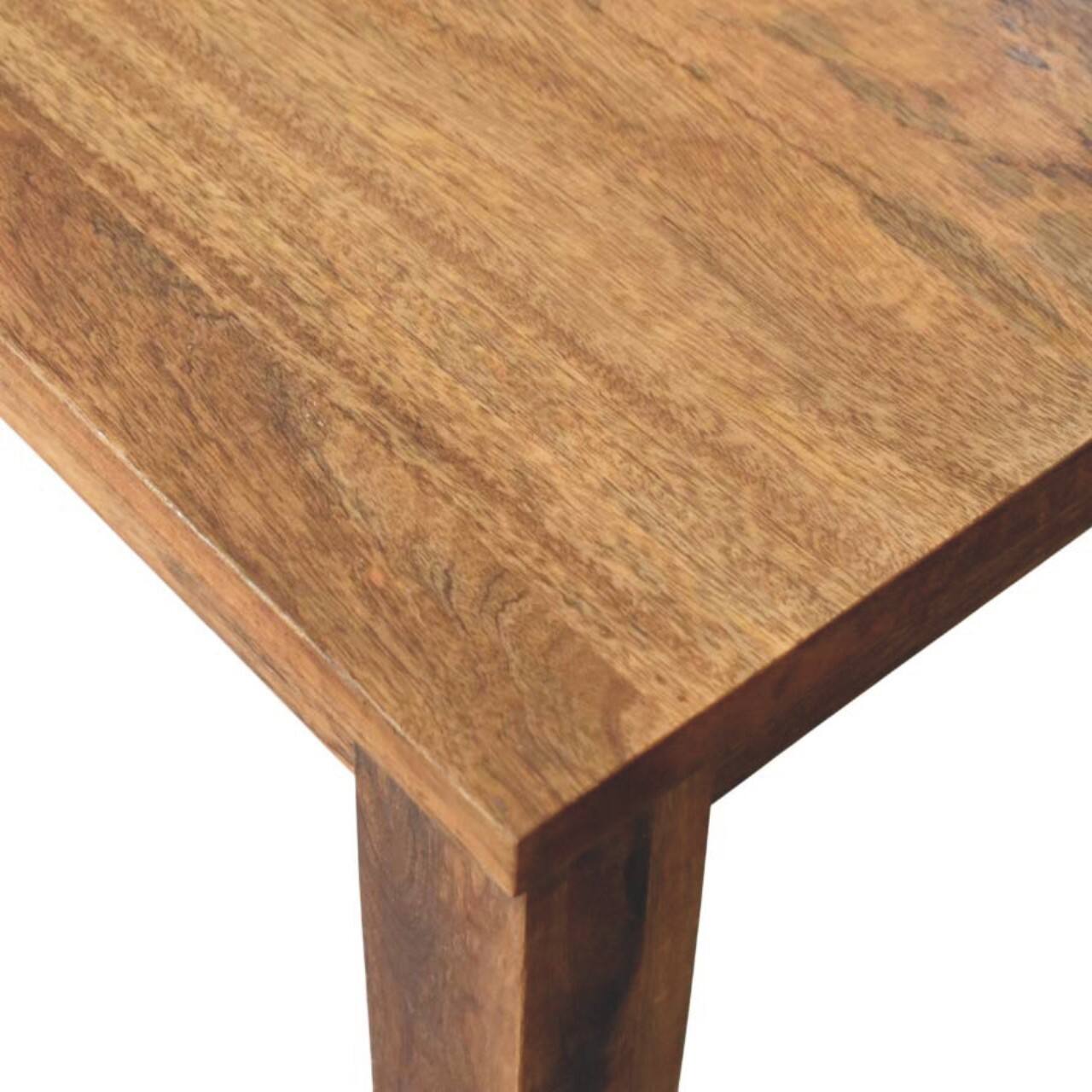 Alt View 1. Artisan Furniture - Artisan Furniture Solid Wood Classic Golden Teak Solid Wood Dining Table, Brown - Brown.