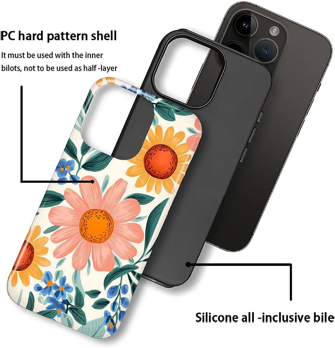 PC hard pattern shell  
It must be used with the inner bilots, not to be used as half-layer  

Silicone all-inclusive bile