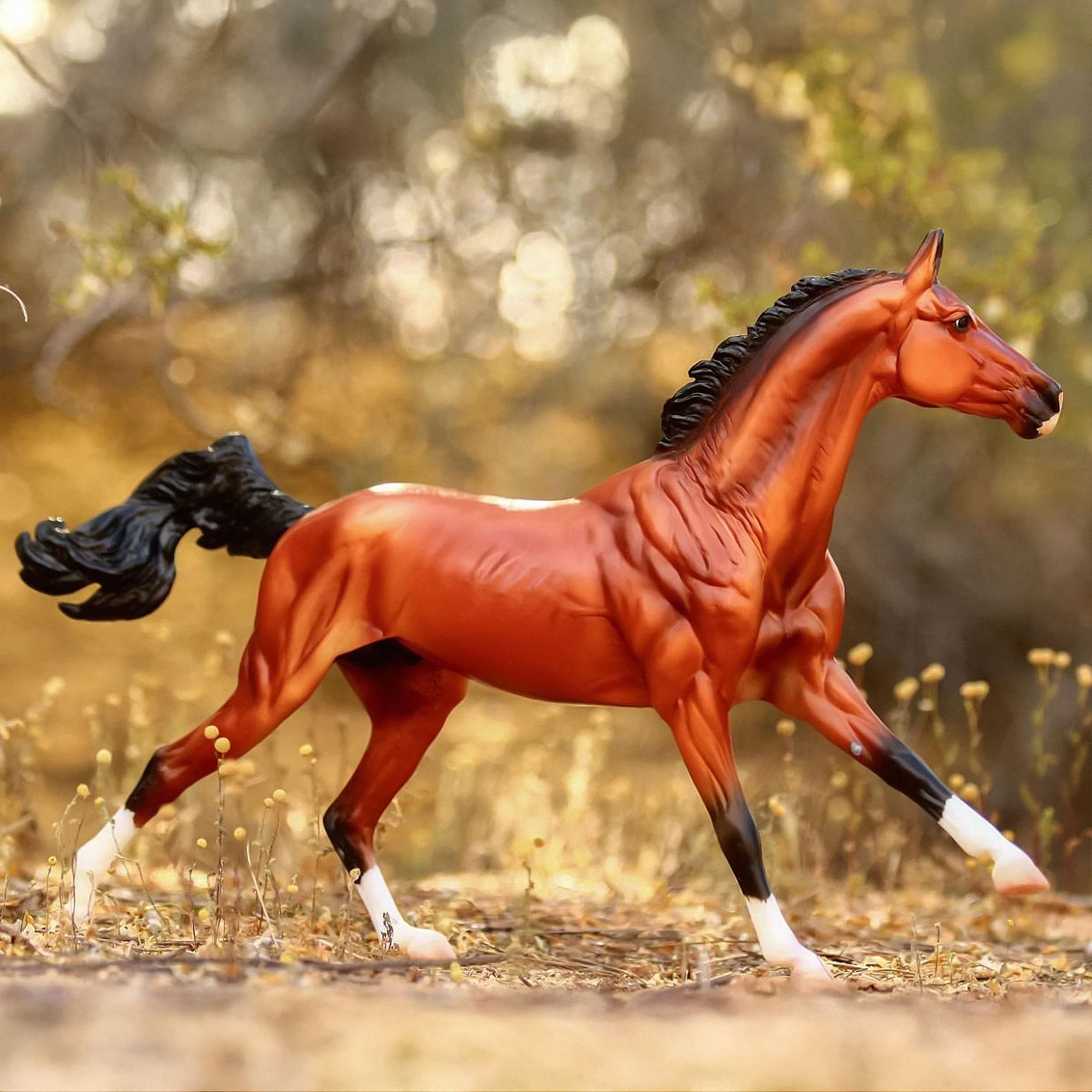 Alt View 2. Breyer - Breyer Traditional 1:9 Scale Model Horse | Adamek - Brown.