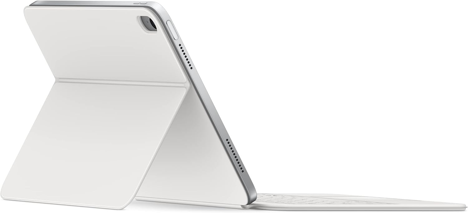 Alt View 2. Apple - Apple Magic Keyboard Folio: iPad Keyboard and case for iPad (10th Generation), Detachable Two-piece Design that attaches - White.