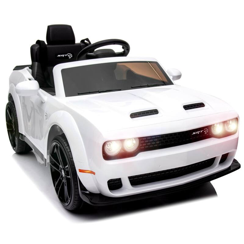 Acekool - 12V Ride on Car, Licensed Dodge Challenger Kids' Electric Car