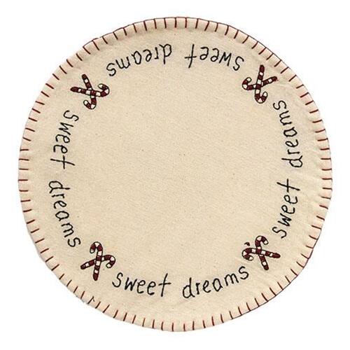 BreeBe - Sweet Dreams Candle Mat - White