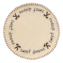 BreeBe - Sweet Dreams Candle Mat - White