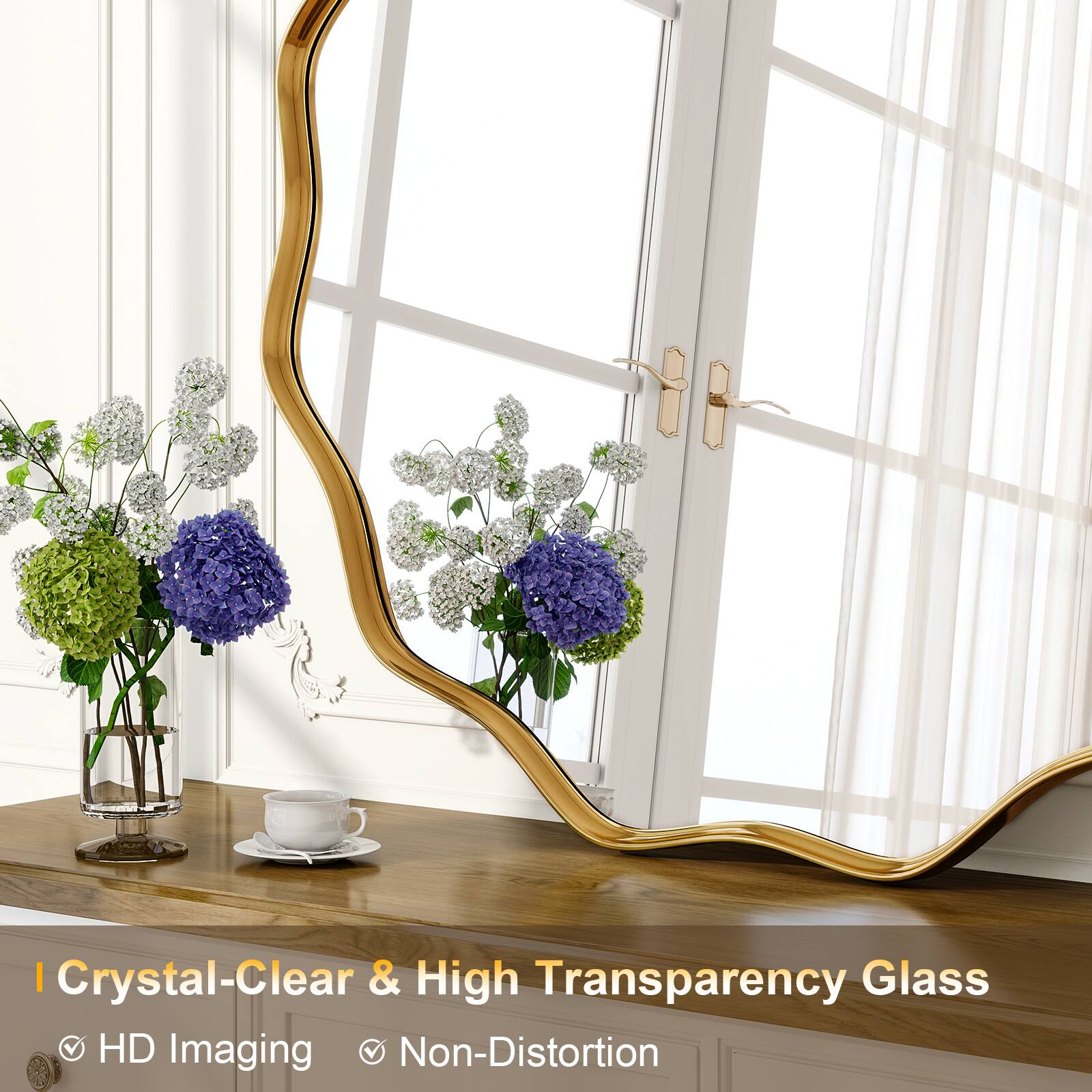 Crystal-Clear & High Transparency Glass  
HD Imaging  
Non-Distortion