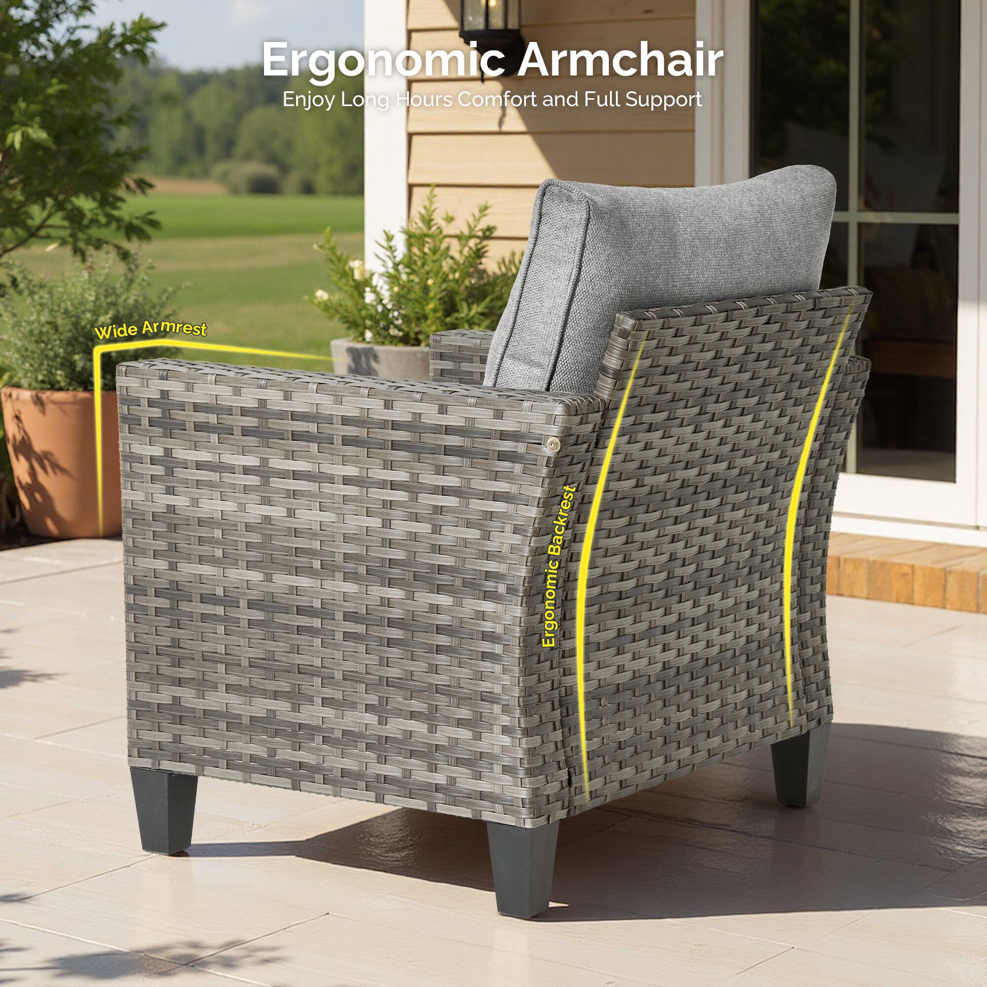 Ergonomic Armchair  
Enjoy Long Hours Comfort and Full Support  
Wide Armrest  
Ergonomic Backrest