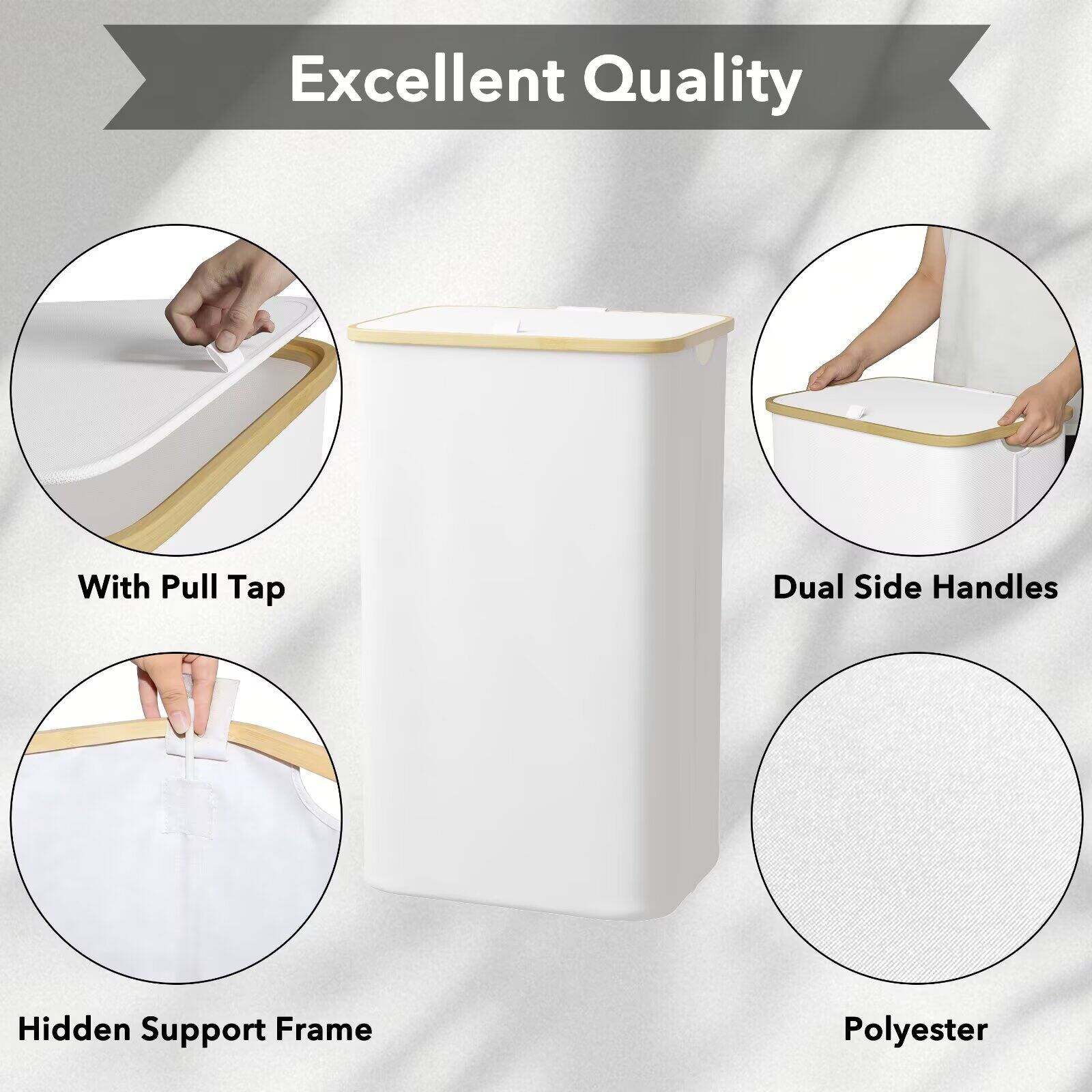 Excellent Quality

- With Pull Tap
- Dual Side Handles
- Hidden Support Frame
- Polyester