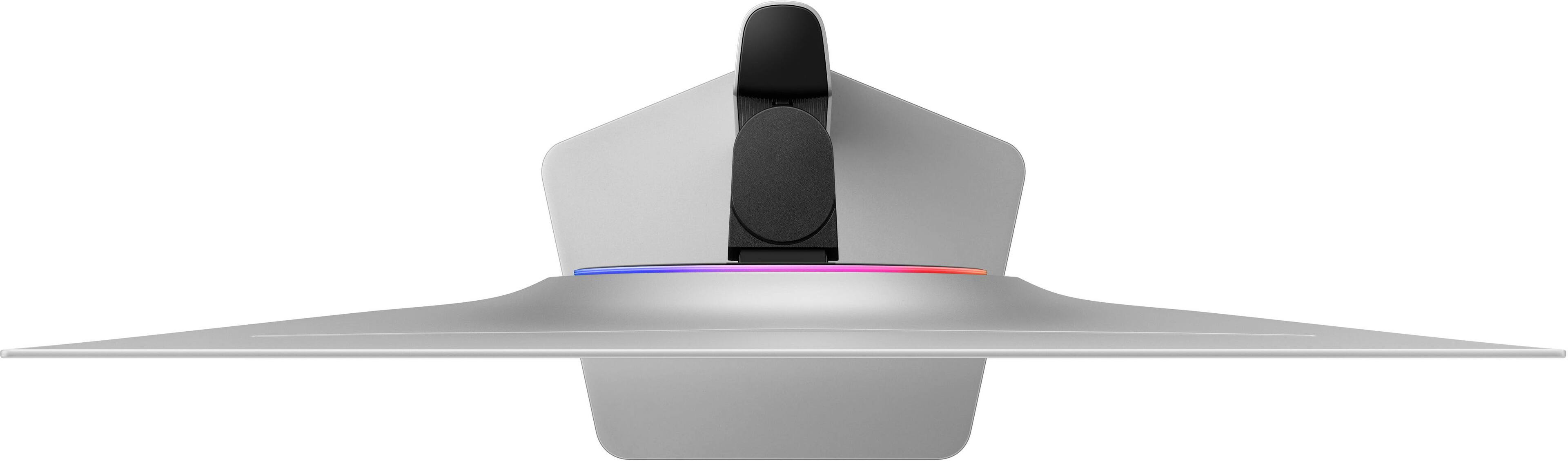 Alt View 29. Samsung - 32" Odyssey OLED G8 (G81SF), 4K UHD, 240Hz, 0.03ms, AMD FreeSync Premium Pro, Glare Free, HDR 400 Gaming Monitor - Silver.