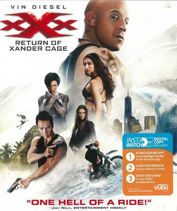 Front. XXX: The Return Of Xander Cage - BLU-RAY.