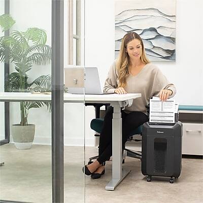 Alt View 7. Fellowes - Fellowes AutoMax 100MA 100-Sheet Micro-Cut Shredder (4704001) - Black.