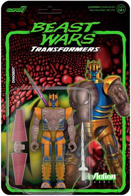 Super7 - Transformers - ReAction Wv 7 Beast Wars - Dinobot - Collectibles - Multicolor
