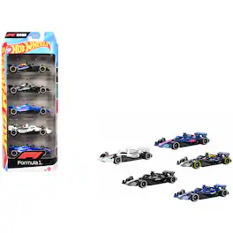 2025 Formula 1 World Championship 5 piece Set Diecast Model Cars by Hot Wheels