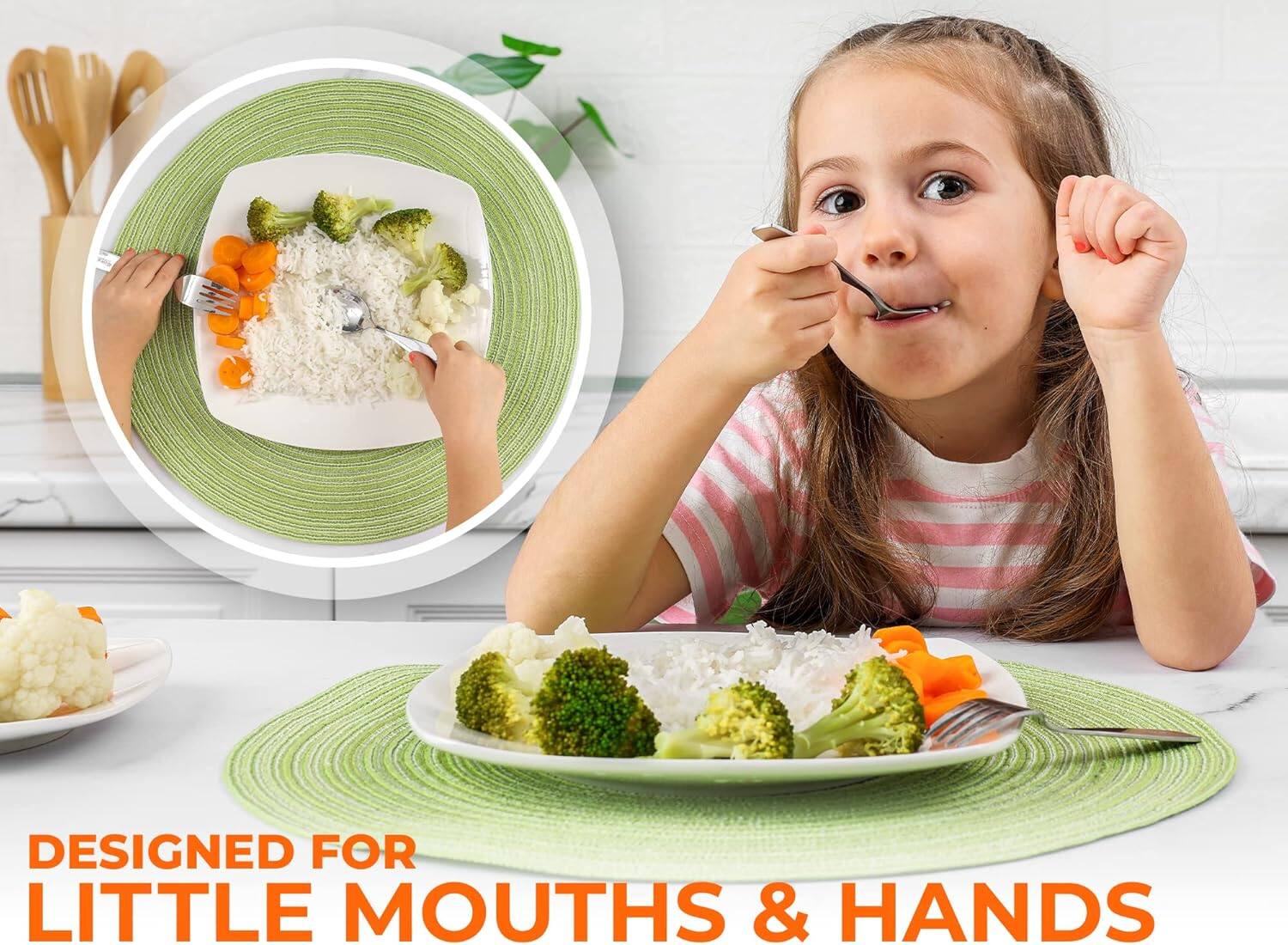 DESIGNED FOR LITTLE MOUTHS & HANDS
